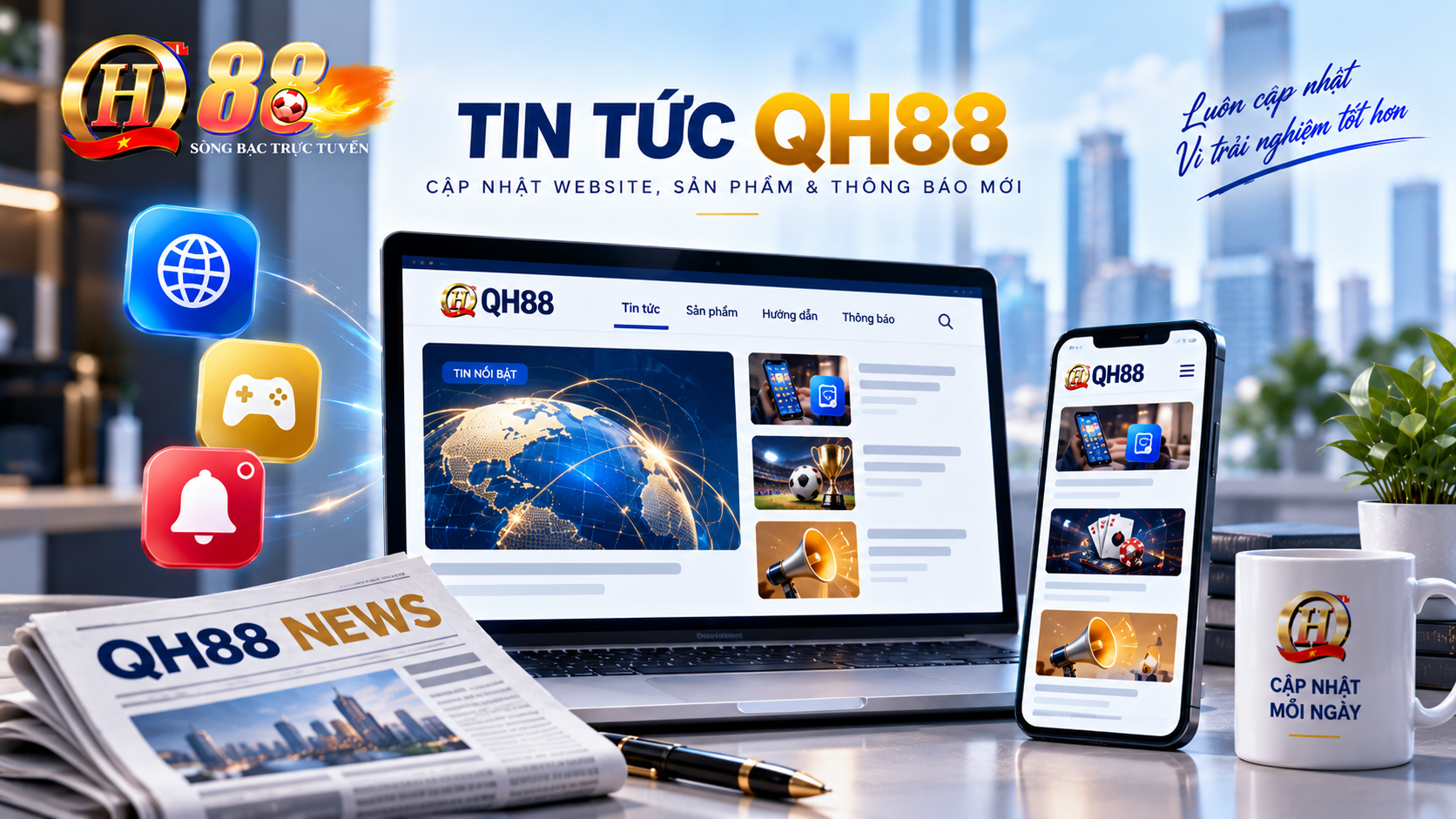 Tin Tức QH88 – Cập Nhật Website, Sản Phẩm & Thông Báo Mới