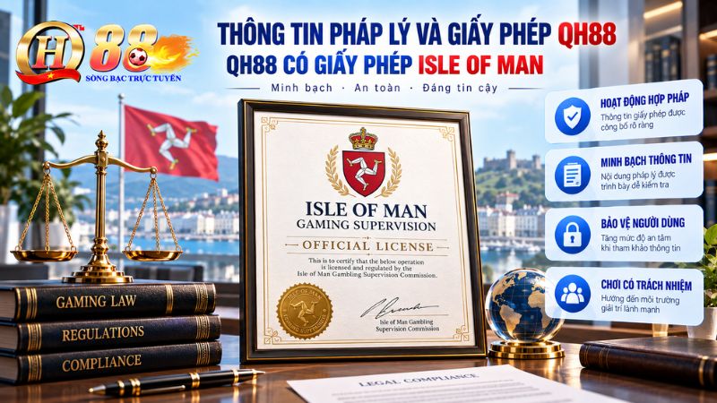 QH88 có giấy phép Isle of Man không?